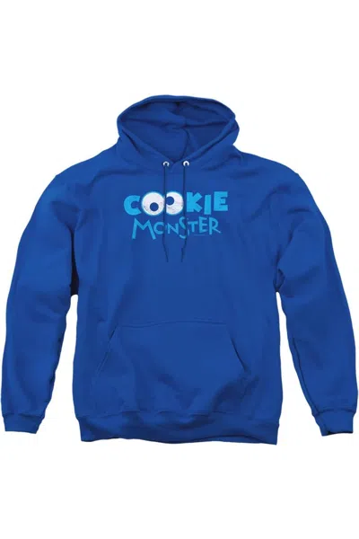 Gildan Sesame Street Cookie Eyes Adult Pull Over Hoodie In Blue