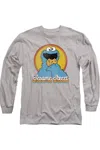 Gildan Sesame Street Cookie Monster Layers Long Sleeve Adult Tee / T-shirt In Multi