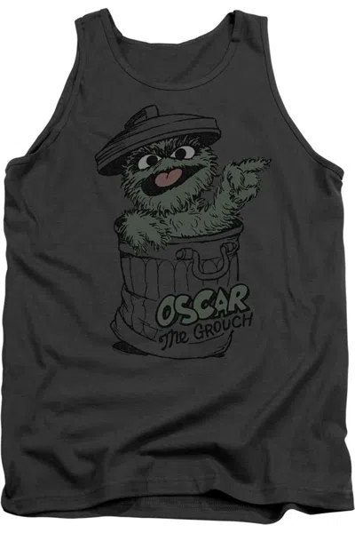 Gildan Sesame Street Early Grouch Adult Tank In Pink