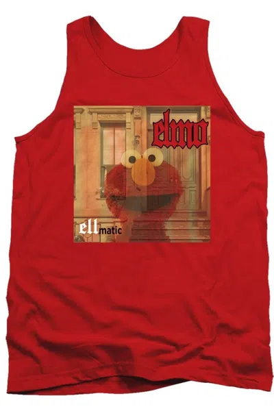 Gildan Sesame Street Ellmatic Adult Tank In Red