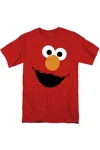 Gildan Sesame Street Elmo Face Short Sleeve Adult Tee / T-shirt In Red
