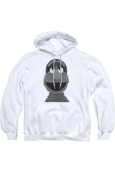 Gildan Sesame Street Elmo Lee Adult Pull Over Hoodie In White