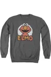 Gildan Sesame Street Elmo Name Adult Crewneck Sweatshirt In Pink
