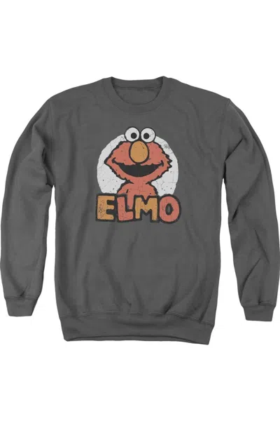 Gildan Sesame Street Elmo Name Adult Crewneck Sweatshirt In Pink