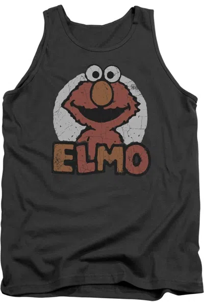 Gildan Sesame Street Elmo Name Adult Tank In Pink