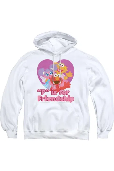 Gildan Sesame Street Friendship Adult Pull Over Hoodie In White