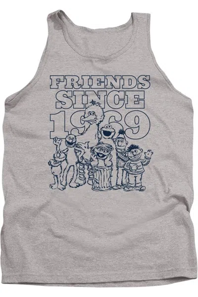 Gildan Sesame Street Friendshort Sleeveince Adult Tank In Gray