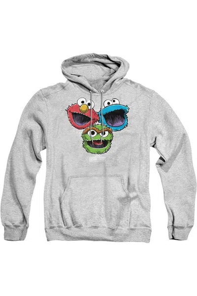Gildan Sesame Street Halftone Heads Adult Pull Over Hoodie In Multi