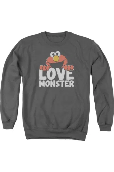 Gildan Sesame Street Love Monster Adult Crewneck Sweatshirt In Pink