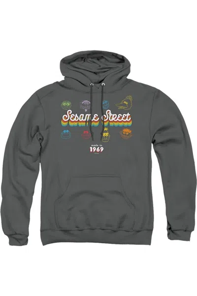 Gildan Sesame Street Made In 1969 Adult Pull Over Hoodie In Pink