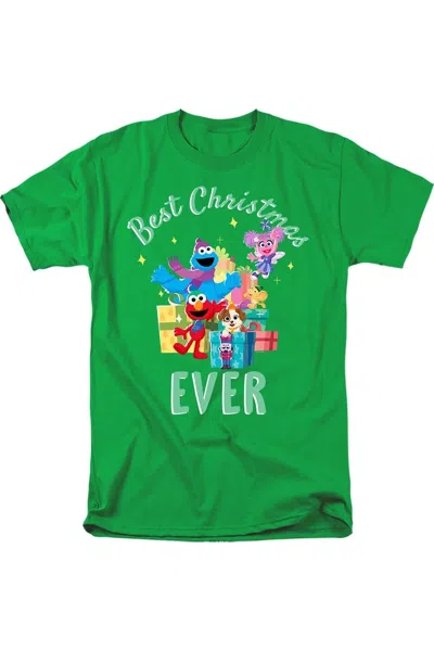 GILDAN SESAME STREET MERRY CHRISTMAS ELMO, TANGO, ABBY CADABBY SHORT SLEEVE ADULT TEE / T-SHIRT