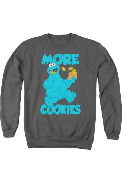 Gildan Sesame Street More Cookies Adult Crewneck Sweatshirt In Pink