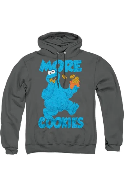 Gildan Sesame Street More Cookies Adult Pull Over Hoodie In Pink