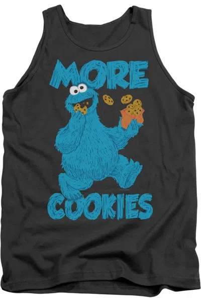 Gildan Sesame Street More Cookies Adult Tank In Pink