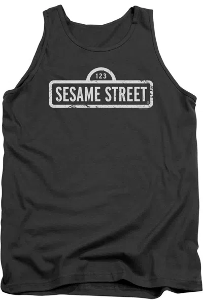 Gildan Sesame Street One Color Logo Adult Tank In Pink
