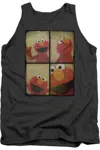 Gildan Sesame Street Photo Booth Elmo Adult Tank In Pink