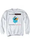 Gildan Sesame Street Ready To Dine Adult Crewneck Sweatshirt In White