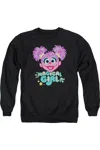 Gildan Sesame Street Scribble Head Adult Crewneck Sweatshirt In Black