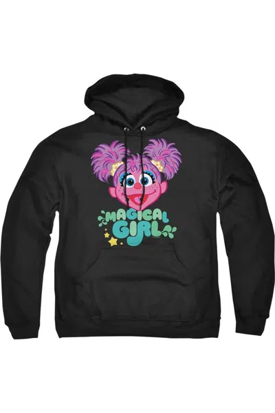 Gildan Sesame Street Scribble Head Adult Pull Over Hoodie In Black