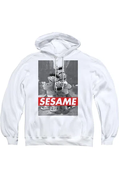 Gildan Sesame Street Sesame Adult Pull Over Hoodie In White
