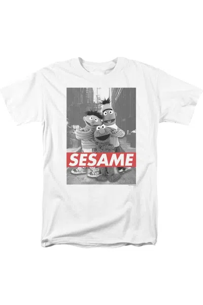 Gildan Sesame Street Sesame Short Sleeve Adult Tee / T-shirt In White