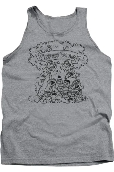 Gildan Sesame Street Simple Street Adult Tank In Multi