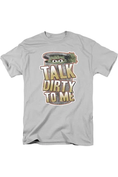 Gildan Sesame Street Talk Dirty To Me Short Sleeve Adult Tee / T-shirt In Silver