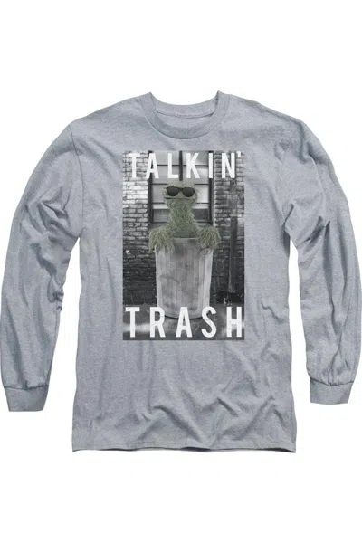 Gildan Sesame Street Talkin Trash Long Sleeve Adult Tee / T-shirt In Multi