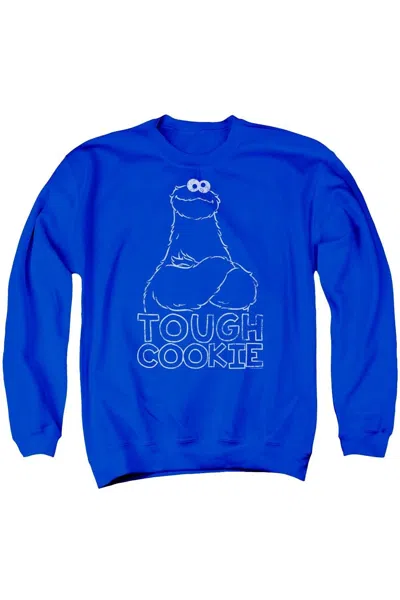 Gildan Sesame Street Touch Cookie Adult Crewneck Sweatshirt In Blue