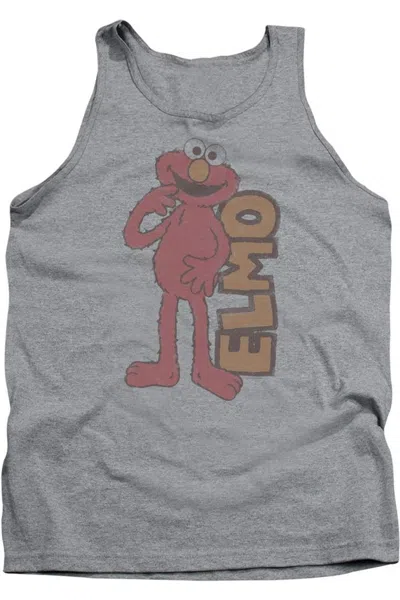 Gildan Sesame Street Vintage Elmo Adult Tank In Multi
