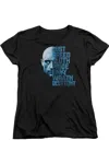 Gildan Shazam Movie Evil Sivana Short Sleeve Women´s Tee / T-shirt In Black