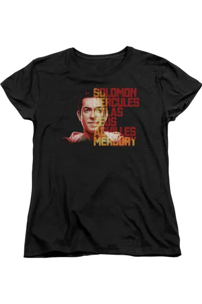 Gildan Shazam Movie Shazam Hope Short Sleeve Women´s Tee / T-shirt In Black