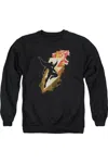 Gildan Shazam Movie Tiger Bolt Adult Crewneck Sweatshirt In Black