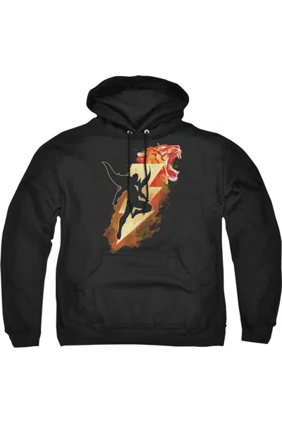 Gildan Shazam Movie Tiger Bolt Adult Pull Over Hoodie / Hooded Sweatshirt In Black