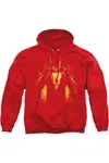 Gildan Shazam Movie Whats Inside Adult Pull Over Hoodie / Hooded Sweatshirt In Red