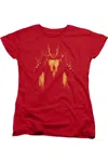 Gildan Shazam Movie Whats Inside Short Sleeve Women´s Tee / T-shirt In Red
