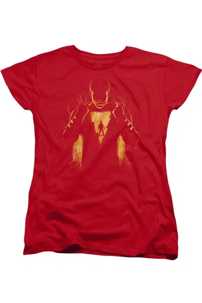 Gildan Shazam Movie Whats Inside Short Sleeve Women´s Tee / T-shirt In Red