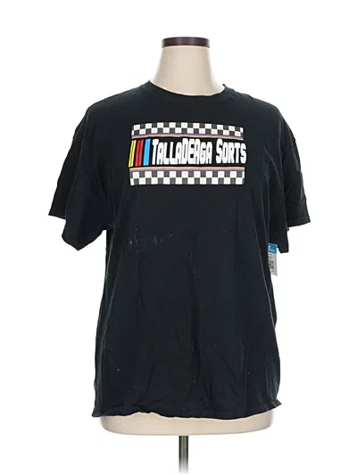 Pre-owned Gildan Short Sleeve T-shirt In Black