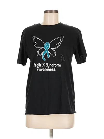 Pre-owned Gildan Short Sleeve T-shirt In Black