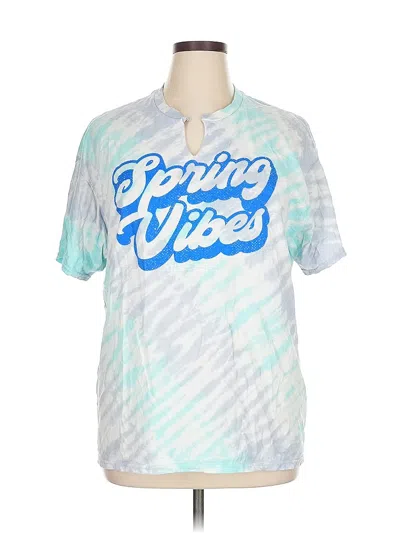 Pre-owned Gildan Short Sleeve T-shirt In Blue