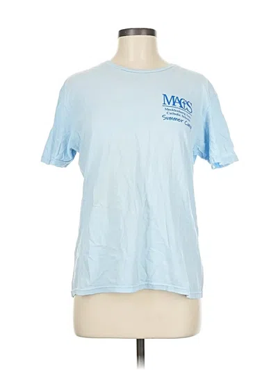 Pre-owned Gildan Short Sleeve T-shirt In Blue