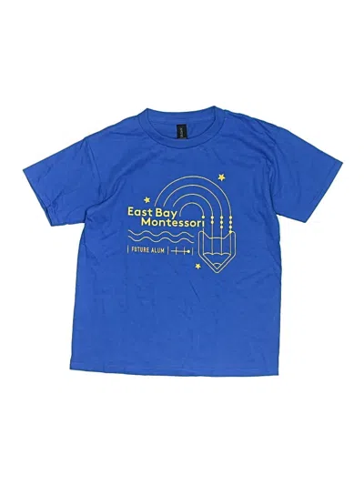 Pre-owned Gildan Kids' Short Sleeve T-shirt In Blue