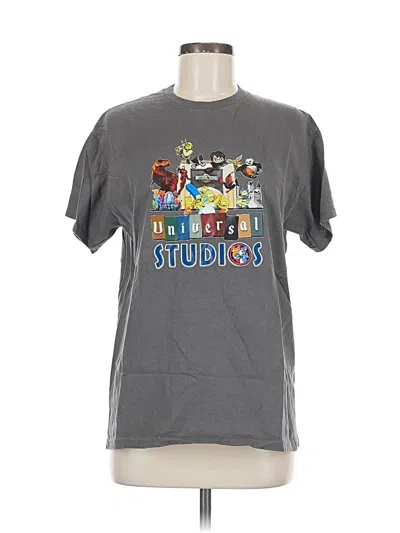 Pre-owned Gildan Short Sleeve T-shirt In Gray