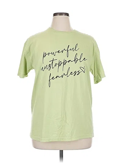 Pre-owned Gildan Short Sleeve T-shirt In Green