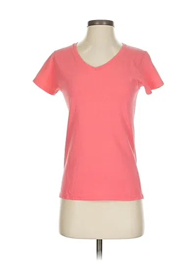 Pre-owned Gildan Short Sleeve T-shirt In Pink