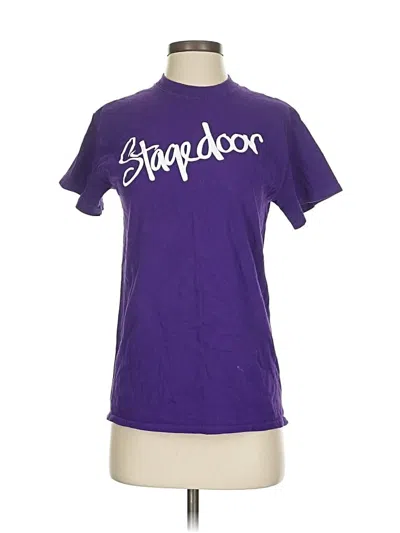 Pre-owned Gildan Short Sleeve T-shirt In Purple