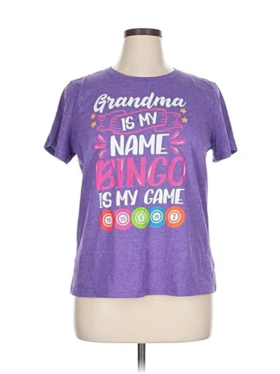 Pre-owned Gildan Short Sleeve T-shirt In Purple