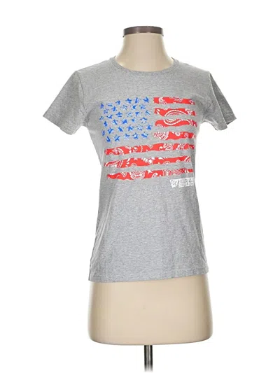 Pre-owned Gildan Short Sleeve T-shirt In Silver