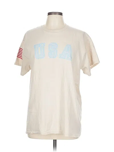 Pre-owned Gildan Short Sleeve T-shirt In White