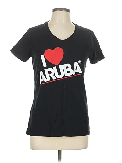 Pre-owned Gildan Short Sleeve T-shirt In Black